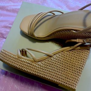 Beige Platform Heels